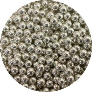Cukrové perly stříbrné střední (50 g) dortis