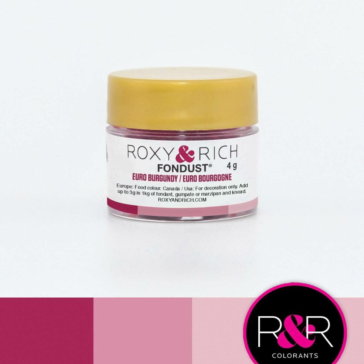 Prachová barva 4g burgundy Roxy and Rich