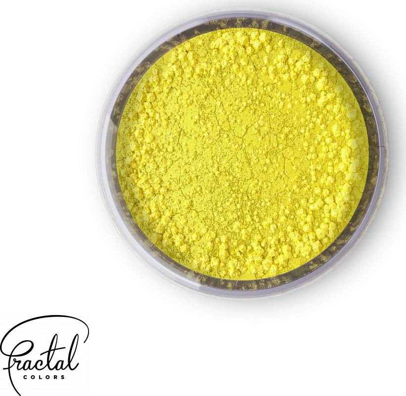 Jedlá prachová barva Fractal - Lemon Yellow (3 g) dortis