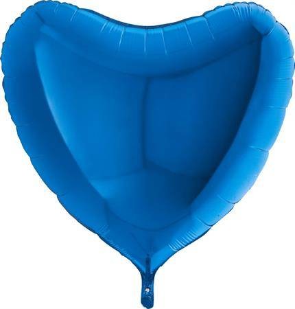 Nafukovací balónek modré srdce 91 cm Grabo