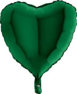 Nafukovací balónek zelené srdce 46 cm Grabo