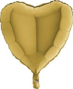 Nafukovací balónek zlaté srdce 46 cm Grabo