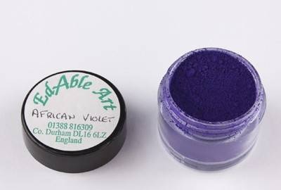 Prachová barva African Violet Edable Art