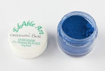 Prachová barva Cerulean Blue Edable Art