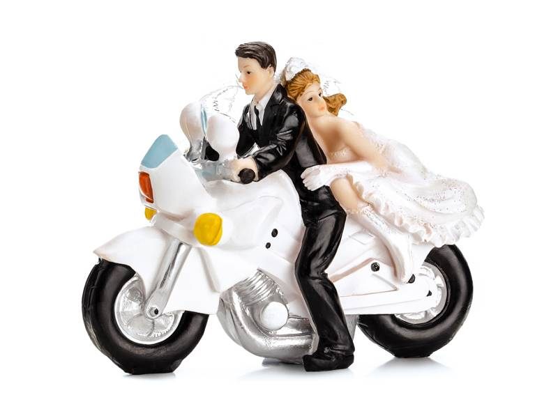 Svatební figurka motorkář 11