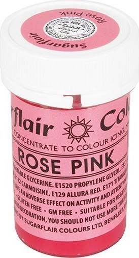 Gelová barva Sugarflair (25 g) Rose Pink Sugarflair