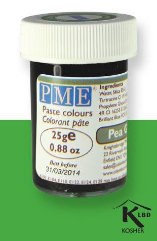 PME gelová barva - hráškově zelená PME