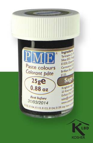 PME gelová barva - šedozelená PME