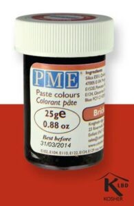 PME gelová barva - cihlově červená PME