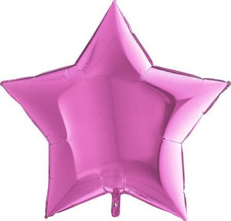 Nafukovací balónek růžová hvězda 91 cm Grabo