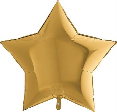 Nafukovací balónek zlatá hvězda 91 cm Grabo