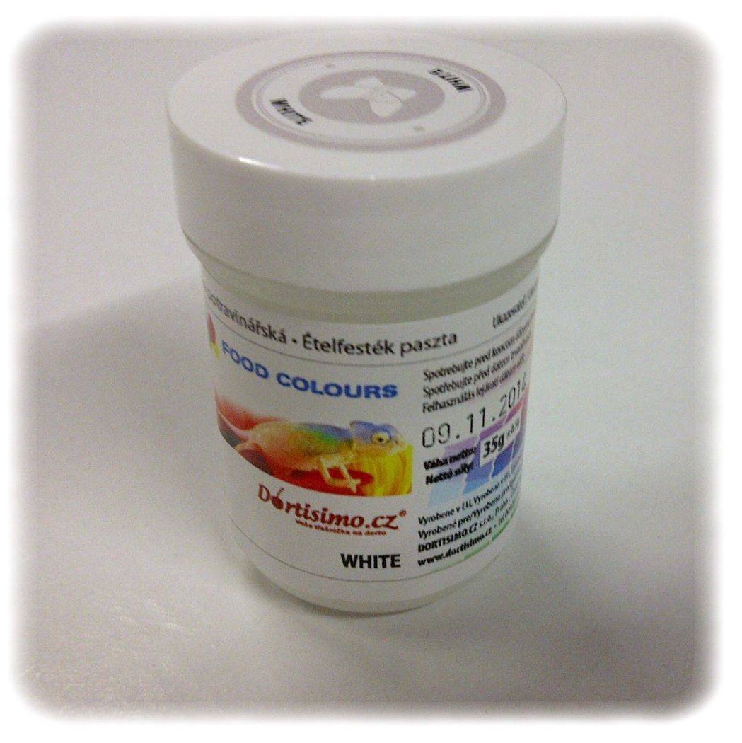 Gelová barva  (White) bílá 35 g Food Colours
