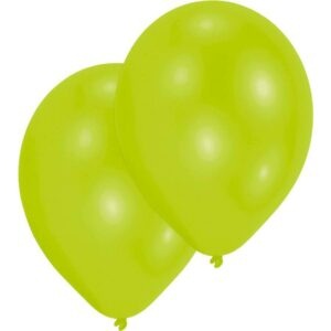 Latexové balónky limetkově zelené 10ks 27