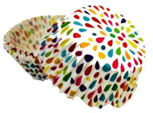 Košíčky na muffiny barevné kapky (50 ks) Alvarak