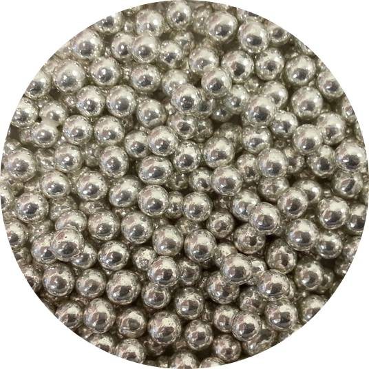 Cukrové perly stříbrné střední (1 kg) dortis