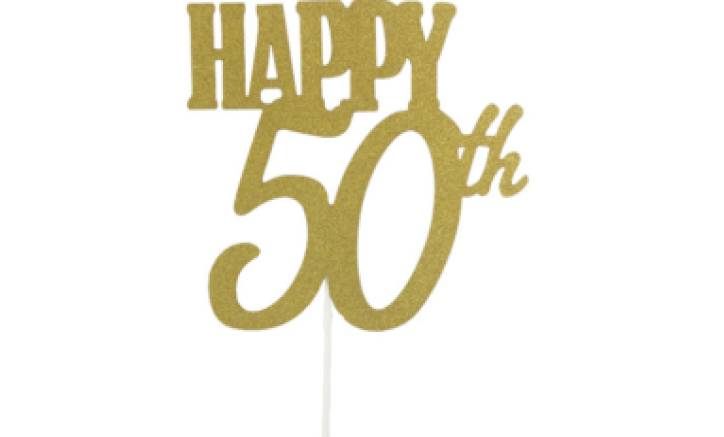 Zápich do dortu šťastných 50 let Cakesicq