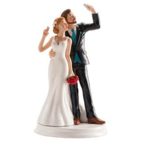 Svatební figurka na dort 20cm SELFIE Dekora