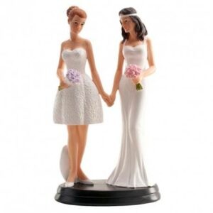 Svatební figurka na dort 20cm ona a ona lesbičky Dekora
