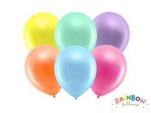 Metalické balónky 23cm 10ks barevné PartyDeco