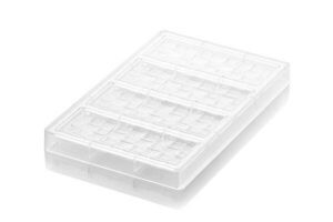 Profesionální polykarbonátová forma na čokoládu tabulka RIGA T 4x68ml Silikomart