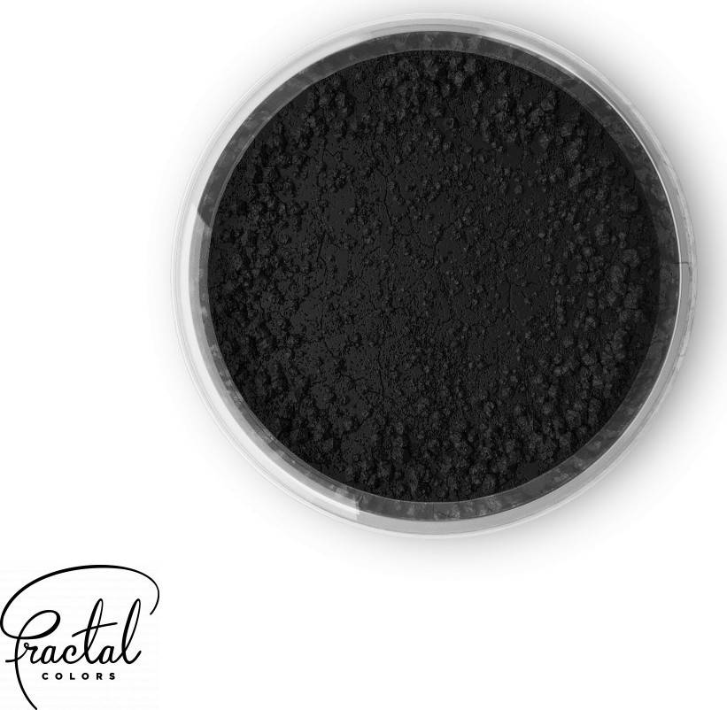 Jedlá prachová barva Fractal - Black (1