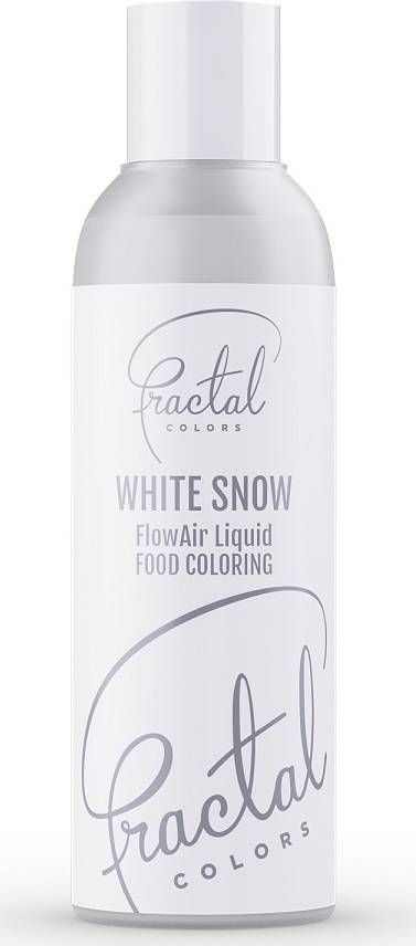 Dekorativní airbrush barva tekutá Fractal - White Snow (100 ml) dortis