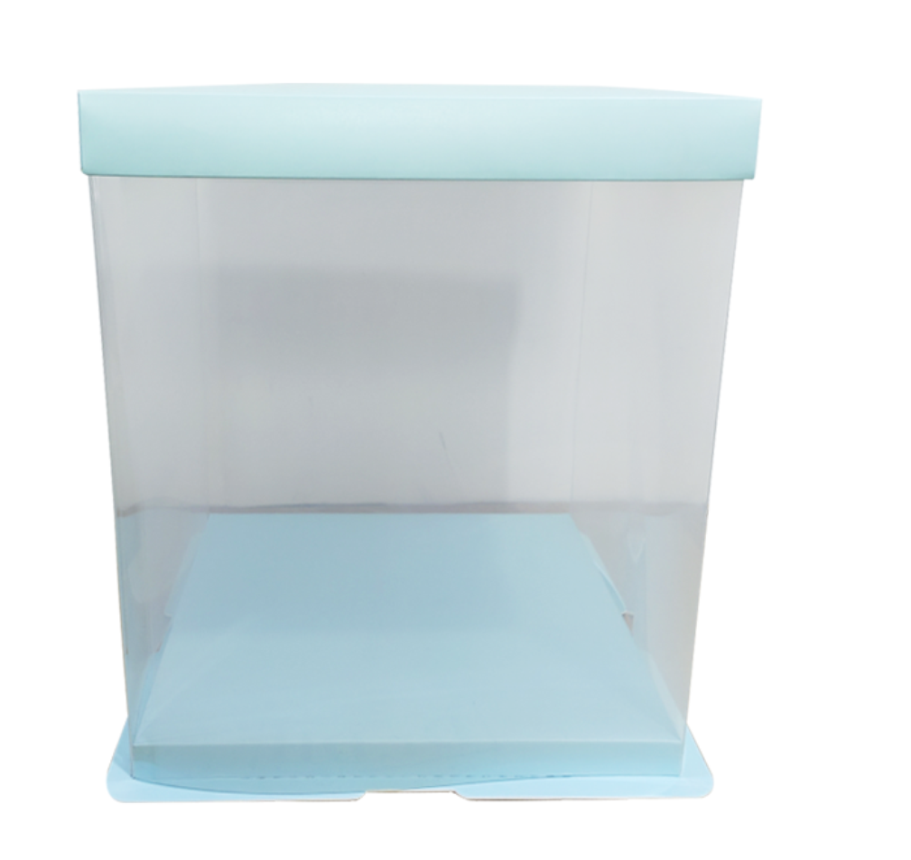 Dortová krabice tfour layer modrá 40x26cm Cakesicq