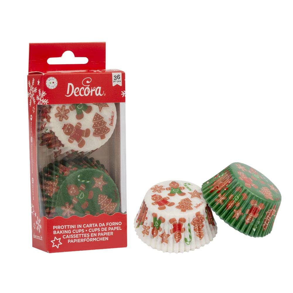Papírové košíčky na muffiny 36ks vánoční - Decora Decora