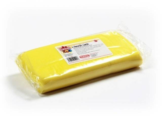 Potahovací hmota 1 Kg -  citrónově žlutá Kelmy