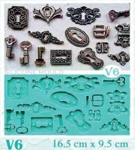 Silikonová forma klíče a zámky Galias Moulds