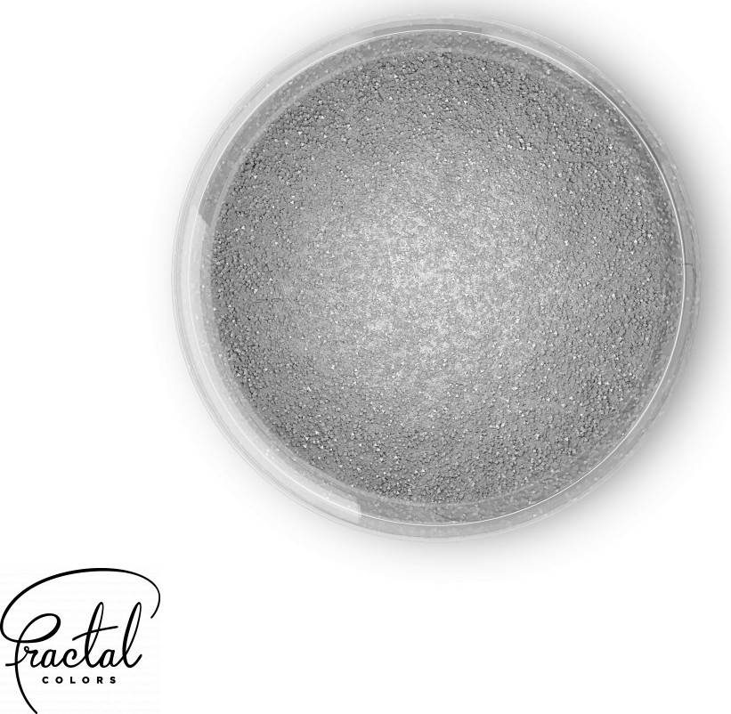Dekorativní prachová perleťová barva Fractal - Sparkling Dark Silver (3