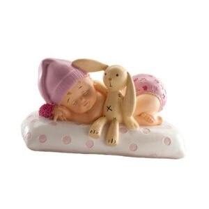 Figurka na dort spící miminko holčička Dekora