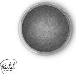 Dekorativní prachová perleťová barva Fractal - Dark Silver (2