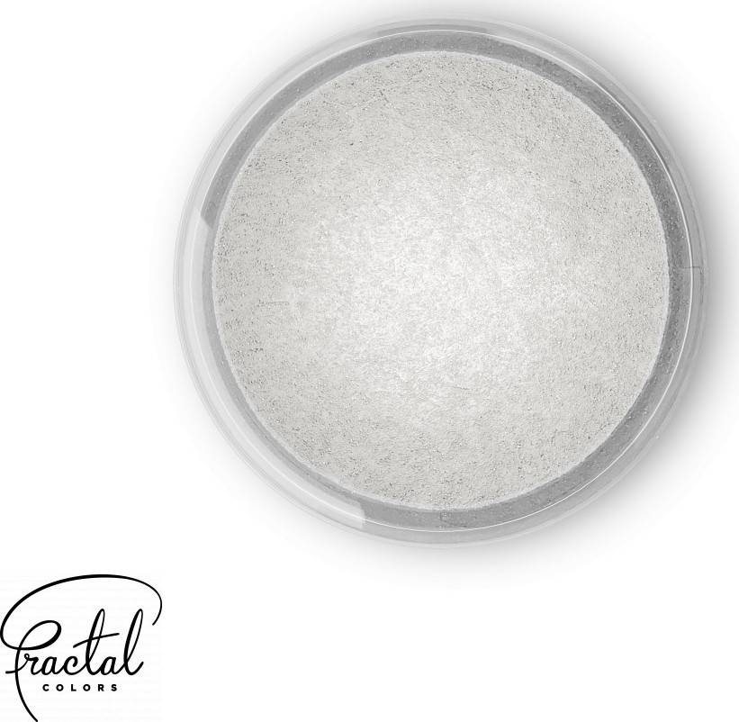 Dekorativní prachová perleťová barva Fractal - Pearl White (3
