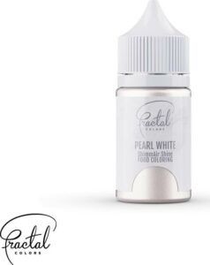 Dekorativní airbrush perleťová barva tekutá Fractal - Pearl White (33 g) dortis