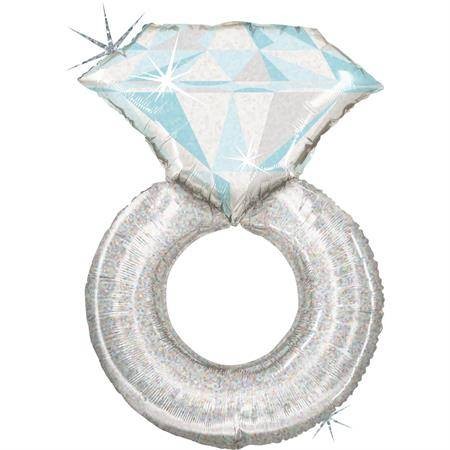 Nafukovací balónek prstýnek s diamantem 97 cm Grabo