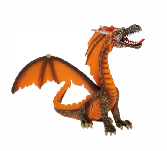 Figurka na dort drak oranžový 11x9cm Bullyland