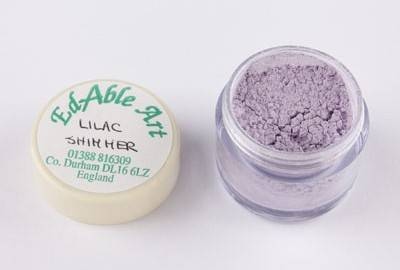 Prachová barva Lilac Shimmer Edable Art