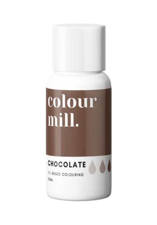 Olejová barva 20ml vysoce koncentrovaná čokoládová colour mill
