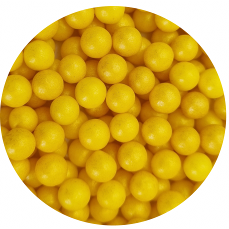 Cukrovéperličky žluté 60g Dekor Pol