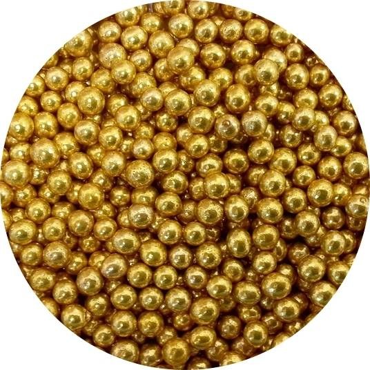 Cukrové perly zlaté malé (50 g) dortis