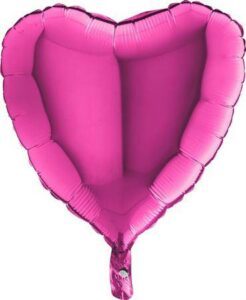 Nafukovací balónek růžové srdce 46 cm Grabo