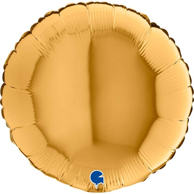 Nafukovací balónek kulatý 46cm zlatý Grabo