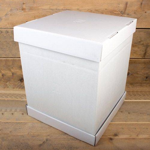 Dortová krabice na patrový dort pevná 37x37x45cm FunCakes