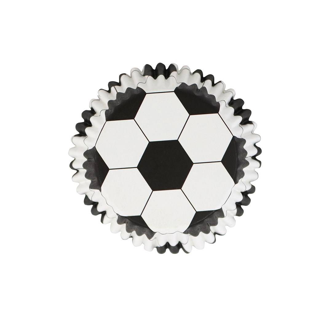 Košíčky na cupcaky 30ks - fotbalový míč PME