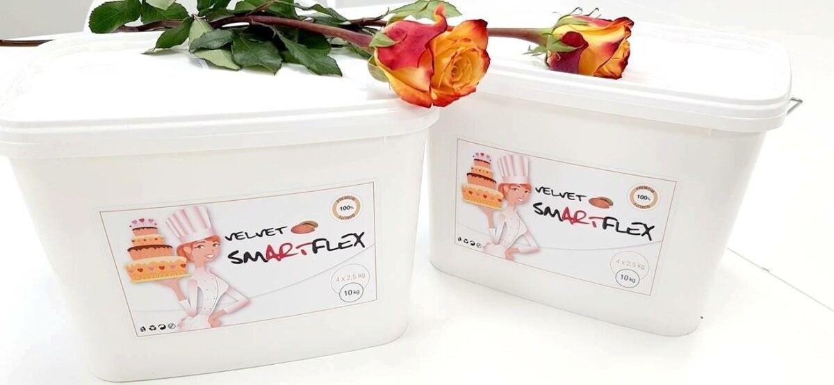 Smartflex Velvet Pomeranč 10 kg (Potahovací a modelovací hmota na dorty) Smartflex
