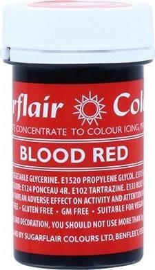 Gelová barva Sugarflair (25 g) Blood Red Sugarflair