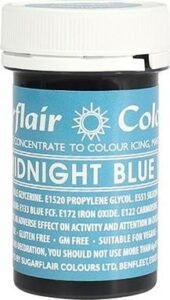Gelová barva Sugarflair (25 g) Midnight Blue Sugarflair