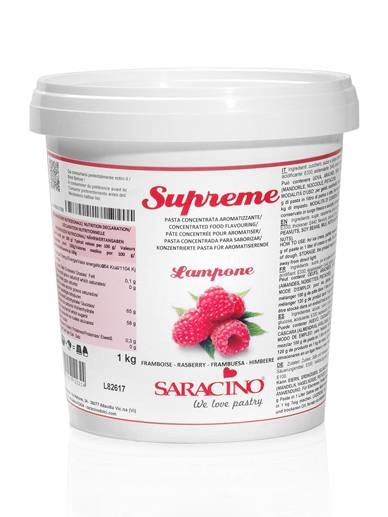 Ochucovací pasta malina 1kg Saracino