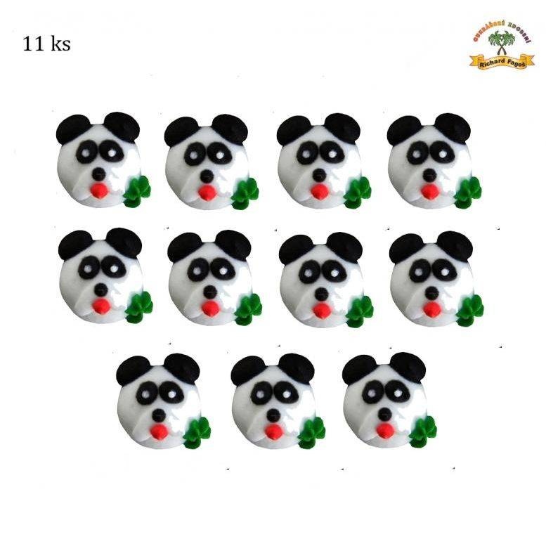 Cukrová dekorace panda 11ks Fagos